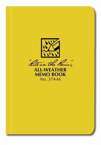 Rite in the Rain Field-Flex Pocket Memo Book- Yellow- 3 1/2x5