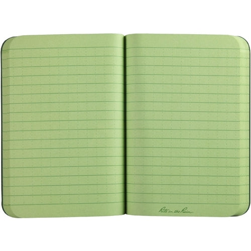 Rite In The Rain Top Pocket Memo Book – Black Field-Flex Cover – 3.5x5 Perfect Bound Model 754