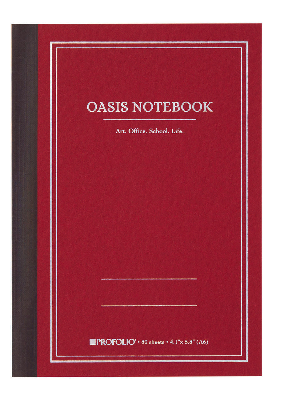 ProFolio Oasis Notebook in brick red.