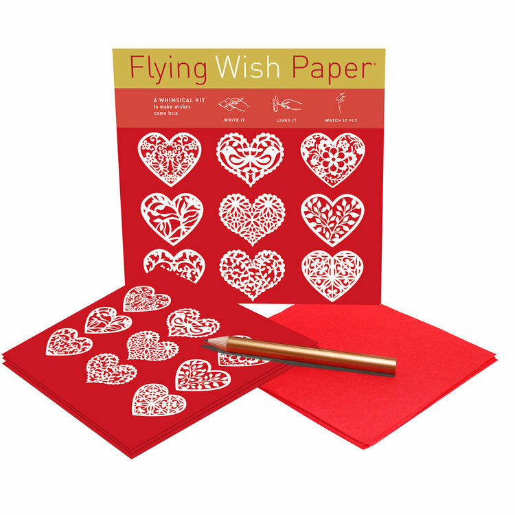 Flying Wish Paper- Hearts