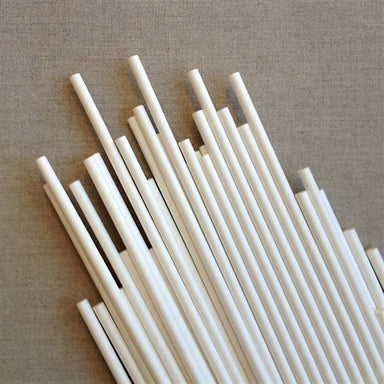 White paper craft straws