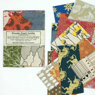 Add some decorative paper to your next creative project with the Lokta Paper Decorative Sample Swatches!