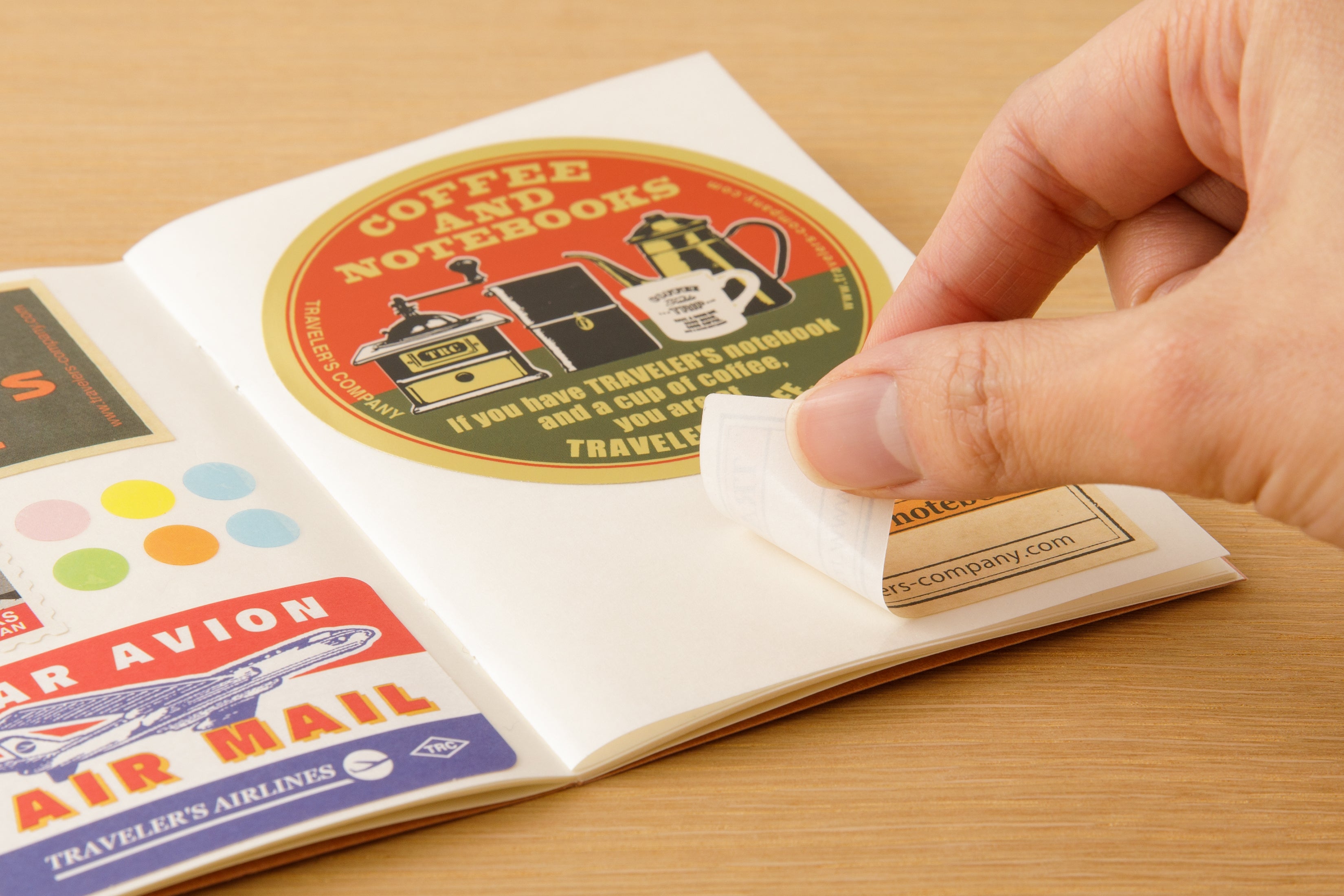 TRAVELER'S notebook Sticker Release Notebook- Passport Size — Two