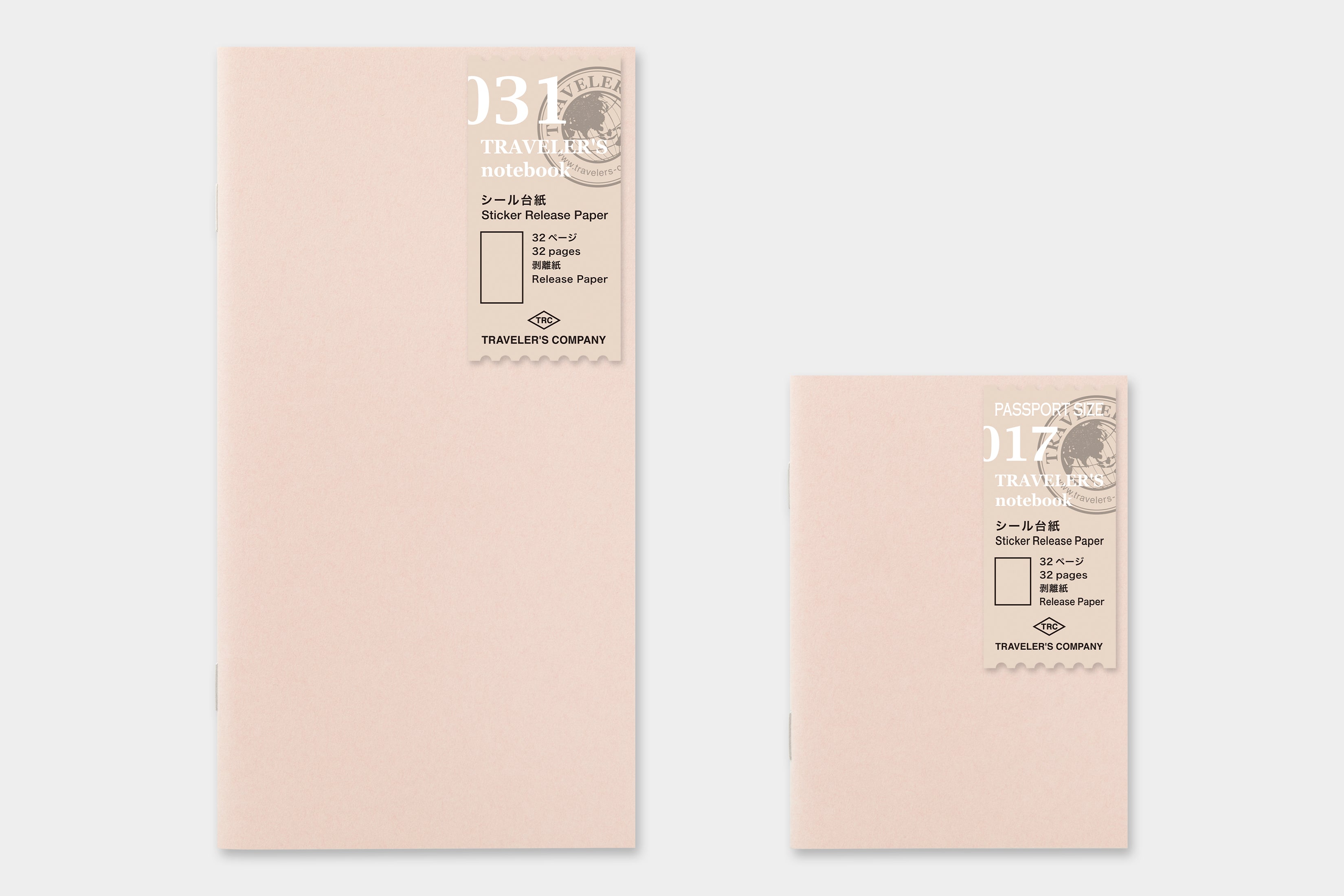 TRAVELER'S COMPANY Passport 017 Sticker Release Paper Notebook