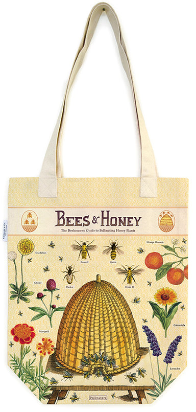 Cavallini & Co. Bees & Honey Cotton Tote Bag 