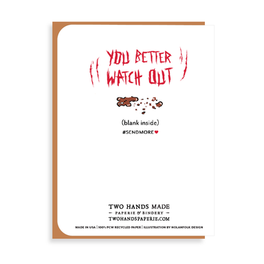 This single greeting card is blank inside, ready for your own special message. 