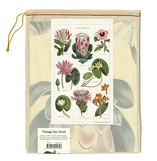 Tea towels come packaged in a hand- sewn muslin bag, making them the perfect gift. 