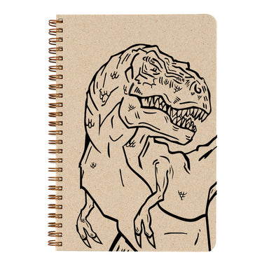 Color In Cover- T-Rex Make My Notebook- small size- Dinosaurs never go out of style. And now you can color your own!