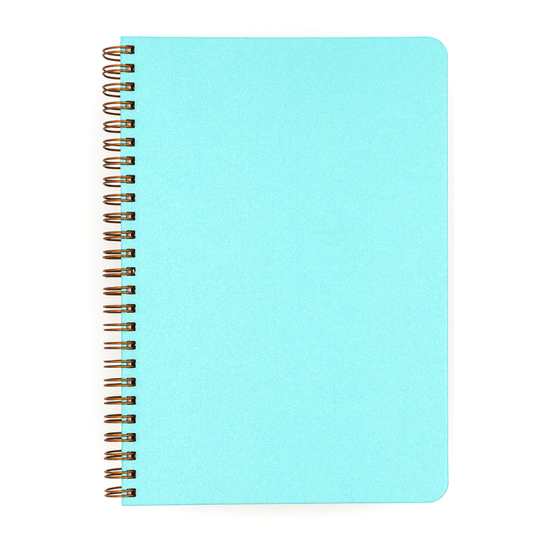 Make My Notebook Blank Slate Hot Blue Spiral Bound Notebook