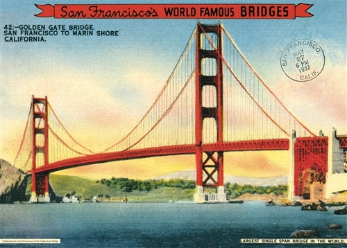 Cavallini & Co. Golden Gate Bridge Decorative Paper
