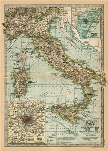Cavallini & Co. Italy Map Decorative Paper