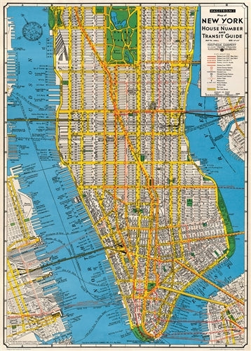 Cavallini & Co. New York City Map Decorative Paper