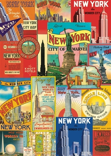 Cavallini & Co. New York Travel Labels Decorative Paper