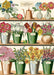 Cavallini's Flower Market poster - enjoy these shelves lined with bright blooms every day. 