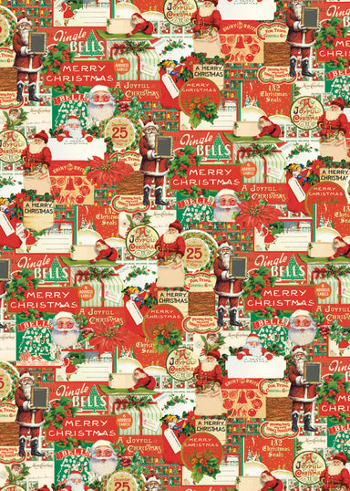 Santas, presents, holly, and Christmas greetings!