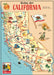 Cavallini & Co. California vintage map reproduction. 