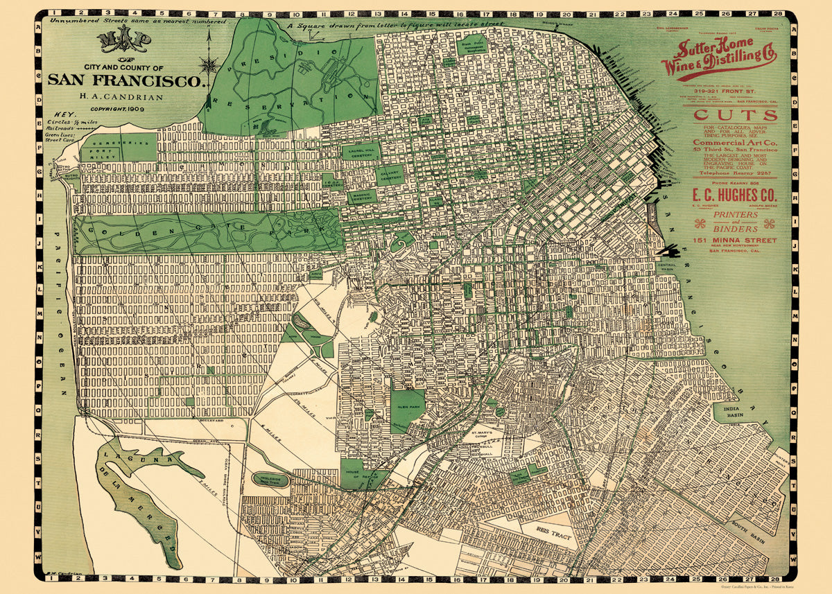 Cavallini & Co. San Francisco Map