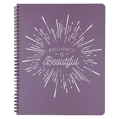 Brilliance IS Beautiful and we don't want you to forget. Plum colored large cover.