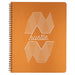 Large Hustle Spiral Bound Notebook in copper.