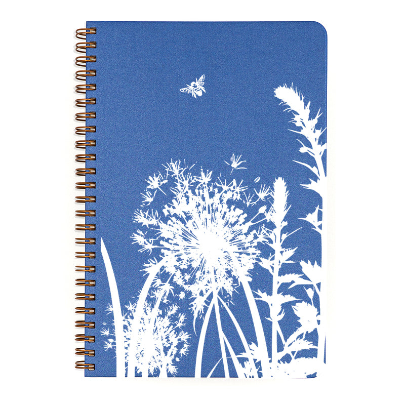 Make My Notebook small spiral bound Allium and Honeybee notebook.
