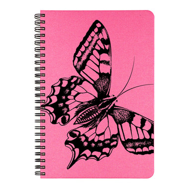 This notebook is printed in black ink on the cover color of your choice.  