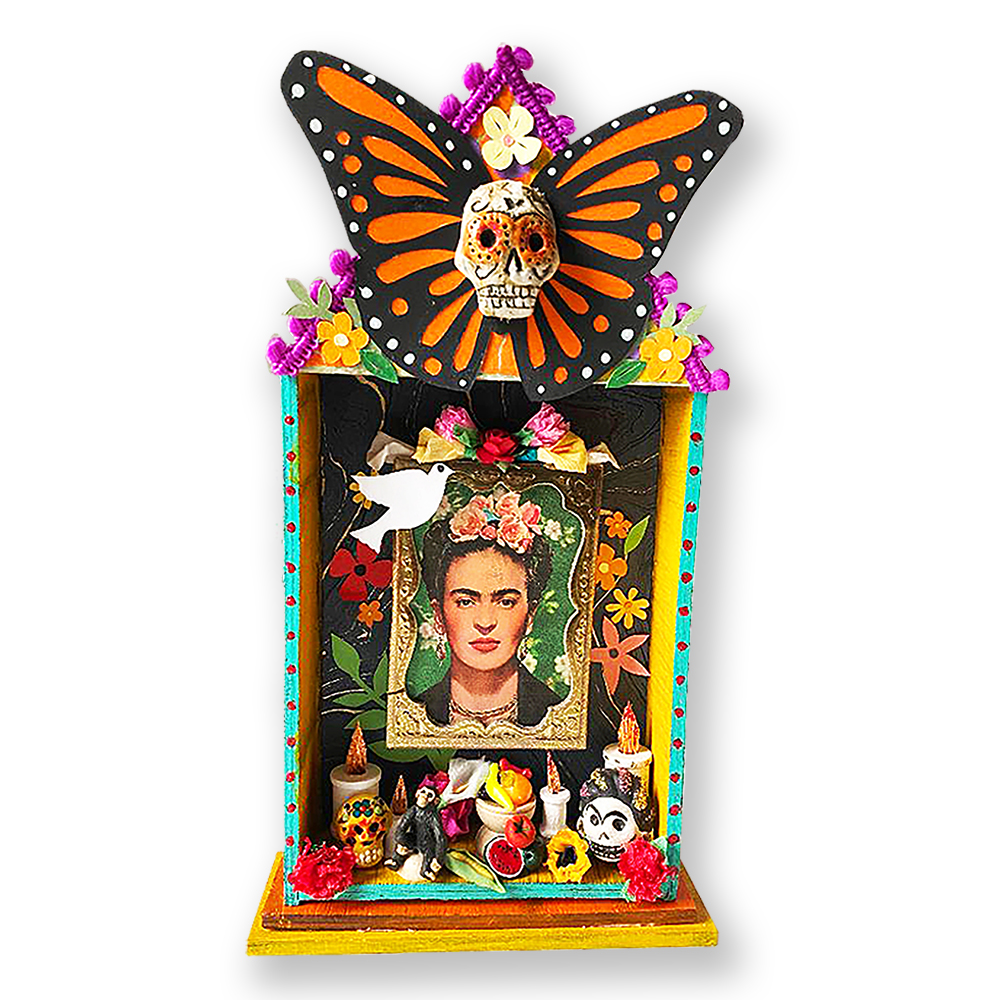 Ofrenda – Dia de Los Muertos class sample dedicated to Frida Kahlo and Butterfly