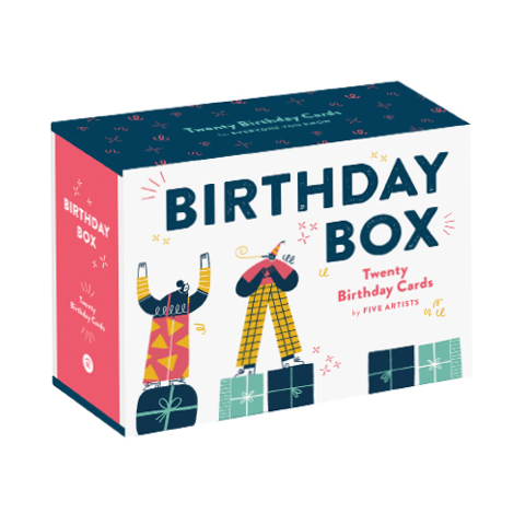 Birthday Box of 20 Birthday Cards by Five Artists