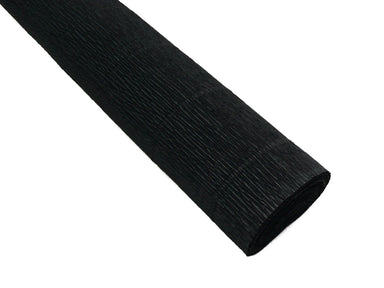 Black heavyweight Italian crepe paper in 180 gram weight.