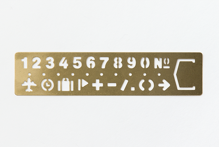 The Midori Number Brass Bookmark will change over time with use making it more personal. 