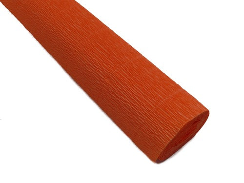 Solid Color Heavyweight Crepe Paper- Clementine