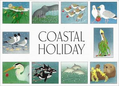 Crane Creek Graphics Coastal Holiday Notecard Folio- set of 10 cards and envelopes