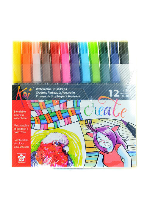 Sakura Koi Coloring Brush Pens- set of 12 colors