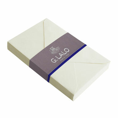 G. Lalo C6 Size Gummed Envelopes in Ivory- Pack of 25 (fits A5 size paper)