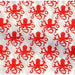 Octopods Lokta Paper- Red Octopods on Cream
