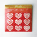 The Flying Wish Paper- Sacred Hearts measures five by five inches. 