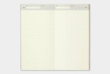 Use the Midori Traveler's Notebook Regular Size Diary as a planner or for visual journaling.