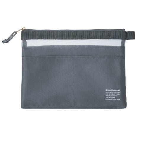 Kleid Mesh Carry Pouch in Charcoal Grey- 7x9 inches