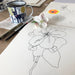 Making Your Mark flower drawing with cup and materials