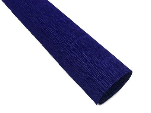 Solid Color Heavyweight Crepe Paper-  Midnight Blue