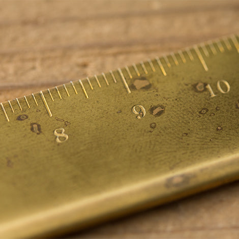 Undiscovered Ruler TRAVELER'S COMPANY Brass Ruler — Two Hands Paperie
