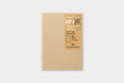 TRAVELER'S notebook Kraft Paper Refill has 64 pages of kraft-colored blank pages. 