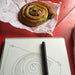 Drawing – A Path to Daily Meditation Online Class sample of drawing a pastry.