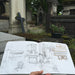 Drawing – A Path to Daily Meditation Online Class sample drawing on location in Paris cemetery.