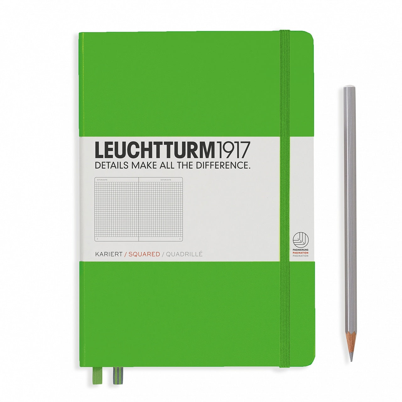Leuchtturm1917 Squared A5 Size Notebook- Fresh Green