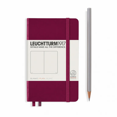 Leuchtturm1917 PLAIN A6 Pocket Size Notebook- Port