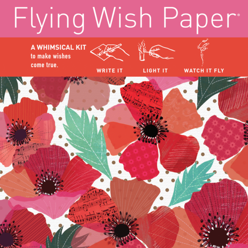 Flying Wish Paper- Poppies