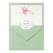 Midori Letterpress Red Bouquet Letter Set