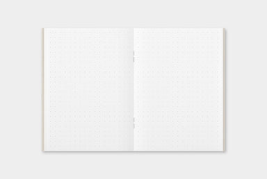 The paper in the Dot Grid refill is the standard, smooth MD paper that is found in other TRAVELER'S notebook refills, with a white finish. 