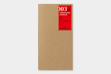 Midori Traveler's Notebook Refill-Regular Size- Blank Notebook is great for sketching on the go. 