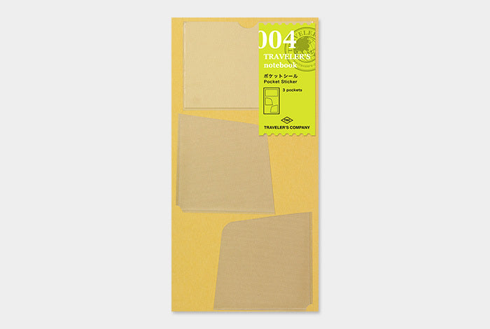 Midori Traveler's Notebook Refill- Pocket Sticker allows you to add pockets to your notebook.